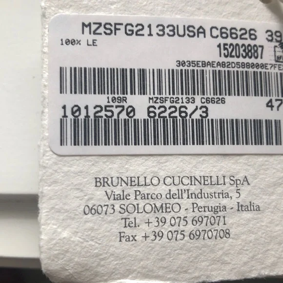 Brunello Cucinelli Beige and Silver/Black women’s Low-Top Sneakers - Picture 8 of 8